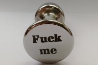 Vorschau: Edelstahl Buttplug Ø 70 mm massiv verarbeitet